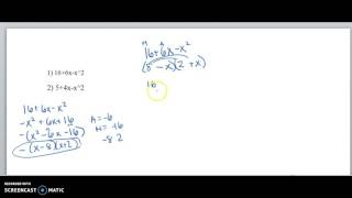 Factor 16+6x-x^2