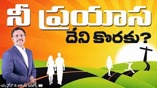 నీ ప్రయాస దేని కొరకు? - Laboring In The World - Dr. Noah