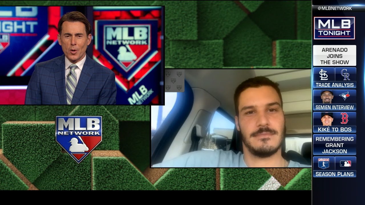 Nolan Arenado Joins MLB Tonight - YouTube