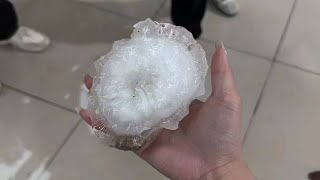 GIGANTIC Hail Pelts Southern China - Apr. 27 / 30, 2024 中国的冰雹