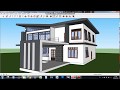 Sketchup pro 2018 create Modern House