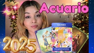 ACUARIO | El karma nunca más tocará tu Vida🪬Tu 2025 será el año del Darma y Éxito🎊 #acuario