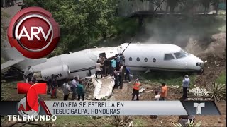 Dramáticas imágenes de accidente aéreo en Honduras | Al Rojo Vivo | Telemundo