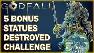 GODFALL: How To Complete The 5 Bonus Statues Destroyed Challenge In Mission The Tormentor's Asylum