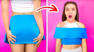BRILLIANT CLOTHES HACKS FOR GIRLS || Epic Clothes Hacks & Easy Fashion Tricks By 123GO! GOLD
