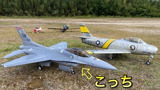 ラジコン飛行機　F-16戦闘機を久しぶりに飛ばしてみた/Freewing F-16 90mm EDF JET Flight