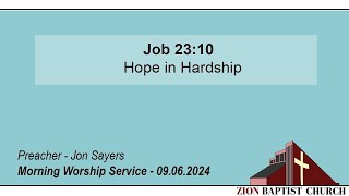 09.06.2024 Morning Worship  - Jon Sayers