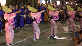 4k おわら風の盆2019西新町の前夜祭 舞台踊り Most beautiful Bon dance 