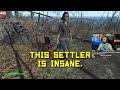 WHAT IS THIS SETTLER DOING??? - Fallout 4