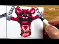 Drawing Poppy Playtime 3  FNF VS Original - Smiling Critters Death (DogDay Death)