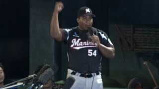 【プロ野球パ】2日連続「デスパ、イイネ！」デスパイネのヒーローインタビュー 2015/05/22 Bs-M