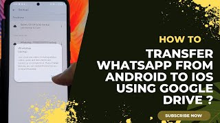 How to Transfer WhatsApp Messages from Android to iPhone Using Google Drive | Android not Needed