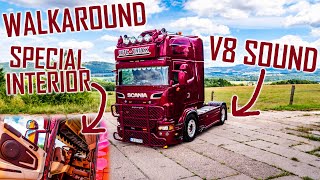 WALKAROUND \u0026 SOUND: Scania V8 WTC Truck // *Special Interior \u0026 Exterior* *Poland*