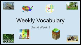 2nd Wonders Unit 4 Week 1 Vocabulary