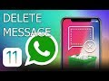 How to delete WhatsApp message on iPhone