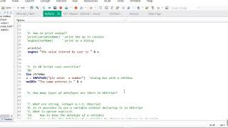 VbScript Fundamentals