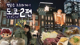 [Vlog] 🇯🇵 일본 도쿄 10박 여행 브이로그 - 2편 | 도쿄역 캐릭터 스트리트 | 🌑개기월식 | 스카이트리 | 시부야 도큐핸즈