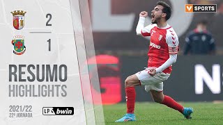 Highlights | Resumo: SC Braga 2-1 Paços de Ferreira (Liga 21/22 #22)