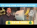 Fix Your Home Humidifier System | Solenoid Valve, Saddle Valve, Water Level Sensor and New Water Pad