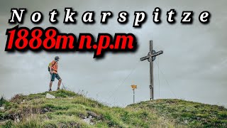 Notkarspitze 1889m n.p.m.