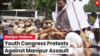 Manipur Violence: Indian Youth Congress Holds Protest Against Manipur Incident