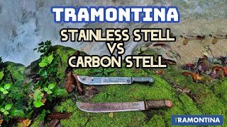 Tramontina camping stainless steel vs tramontina carbon stell who win ?