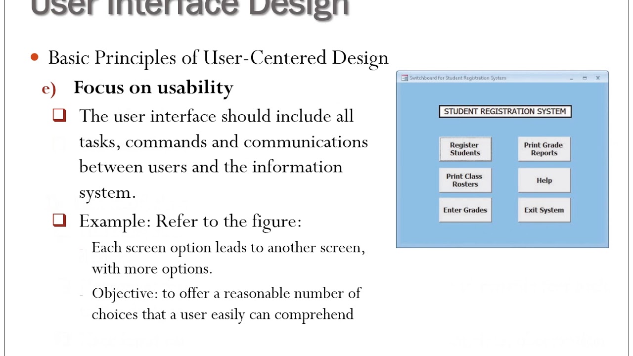 Its 332 Chapter 7 User Interface Input Output Design Part 1 Youtube