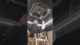 [EP_014] 업소용 삼성 천장형 에어컨 분해하여 살균 청소하기_Ceiling air conditioner disassembly and sterilization cleaning