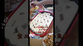 タコの代わりにエビでタコ焼き作ってみた🦐🐙#shorts #shrimp #cooking #TikTok  20210503