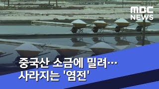 [투데이 현장] 중국산 소금에 밀려…사라지는 '염전' (2018.07.31/뉴스투데이/MBC)