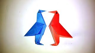 Origami Paper Bird/ How to Make a Simple Paper Bird - Easy Tutorials. By: AB Art & Craft School