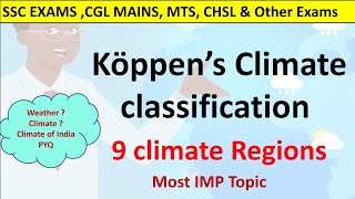 Koppen's Climate classification System|| Tricks & Tips || Geography 🌝