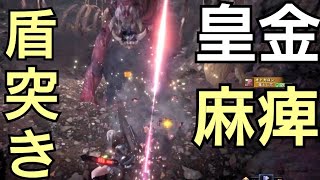 【MHW】皇金の盾斧で盾突きッ！盾突きッ！！　麻痺(痺賊)編　チャージアックス　ソロ