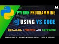 how to install and run python in visual studio code | Python Language Tutorial for Beginners