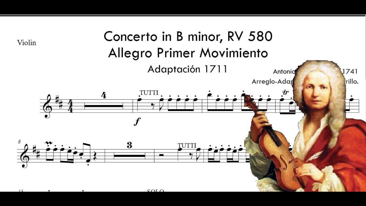 Concerto In B Minor-Antonio Vivaldi, A 85 Y 75 Bpm, Violín. - YouTube