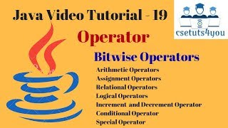 Java Video Tutorials - 19 Bit wise Operator in java