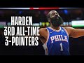 James Harden TOP Career 3️⃣-Pointers 🏀💦