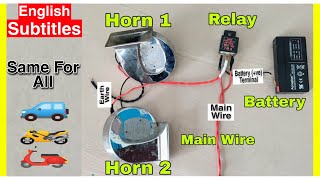 How to Install 4-Pin Horn Relay in Any Car, Bike or Scooty | Installed Horn Relay in my Brezza ZXi+