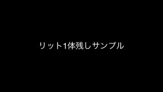 パズドラ ツインリット 降臨！天国と地獄(ゼウスPT) バトル1 リット1体残しサンプル