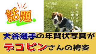 【デコピン】大谷選手の年賀状