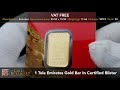 1 tola emirates gold bar in certified blister i buy now