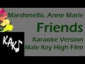 Marshmello - Marie Anne - FRIENDS Karaoke Cover Instrumental Lyrics Male Key High F#m