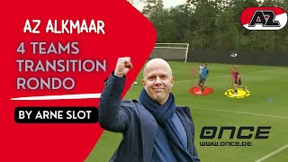 AZ Alkmaar - 4 teams transition rondo by Arne Slot