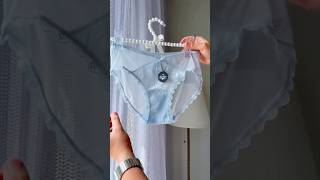 Blue Satin Lace 💙 soft feminine moments #shorts