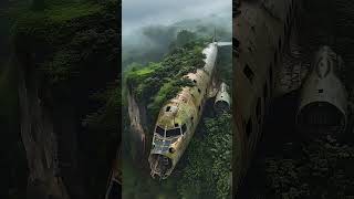 A ancient crashed Plane that is sitting in the middle of the Jungle #plane #crashed #jungle