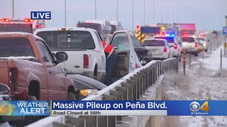 Multi-Car Crash Closes Pena Boulevard Approaching DIA