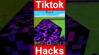 Minecraft Viral Hack Pocket Edition Tik Tok Hack#shorts