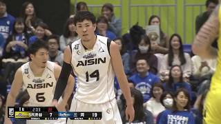 【#14金丸 #16松井 #32桜木ら躍動！】サンロッカーズ渋谷vsシーホース三河｜2018.3.17（青山学院記念館)｜B.LEAGUE