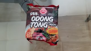 MAKING OTTOGI [오뚜기] ODONG TONGMYON (오동통면)! KOREAN STYLE INSTANT NOODLE! Spicy Seafood Udon Noodle