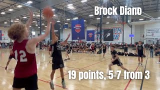 19 points, 6 rebounds, 71% from 3 (5-7) - Brock Diano - Oaks Christian